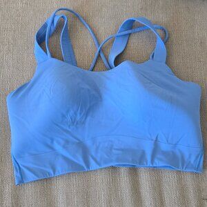 Lululemon Like a Cloud Longline Bra *Light Support, D/DD Cup size 10 Bright blue